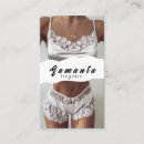 Search for lingerie business cards Girly