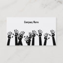 Search for teamwork business cards Hands