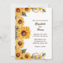 Search for sun flower wedding invitations Summer