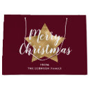 Search for burgundy gift bags Script