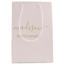 Search for blush pink gift bags Bridesmaid