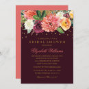 Search for peach and gold bridal shower invitations Modern