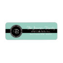 Search for black and white damask return address labels Formal
