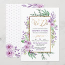 Search for purple and gold wedding invitations Elegant script