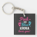 Search for new baby key rings Gender reveal