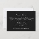Search for accommodations on invitations Black and white