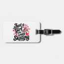Search for ice skating luggage tags Pink