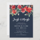 Search for navy christmas invitations Botanical
