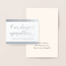 Search for condolences note cards Death