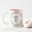 Search for fall monogram mugs Wreath