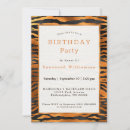 Search for tiger print birthday invitations Black