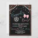 Search for burnouts or bows gender reveal invitations He or she