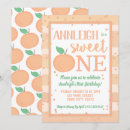 Search for sweet as a peach first birthday Baby girl