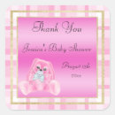 Search for cute bunny baby shower stickers Thank you