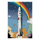 Search for rocket launch posters Retro