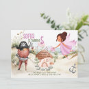Search for girl pirate party invitations Watercolor