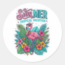 Search for tropical flamingo stickers Summer party