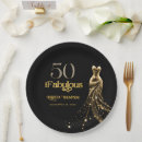 Search for black and gold paper plates Modern typography