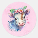 Search for pink cow stickers Flower