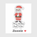 Search for and a happy new year stickers Santa claus