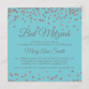 Search for confetti bar bat mitzvah invitations Glitter