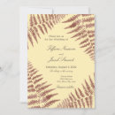Search for ferns wedding invitations Simple