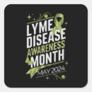 Search for support as awareness stickers Green