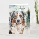 Search for australian shepherd christmas cards Dog