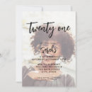 Search for photo 21st birthday invitations Typography