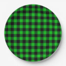 Search for green plaid pattern plates Birthday