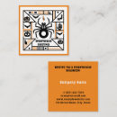 Search for halloween business cards Creepy