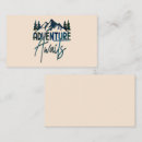 Search for adventure business cards Mountains