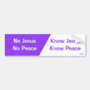 Search for no jesus no peace bumper stickers War