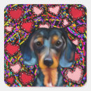 Search for dachshund valentine stickers Doxie