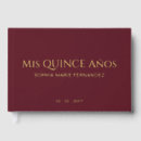 Search for burgundy guest books Red