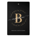 Search for gold clipboards Black and gold