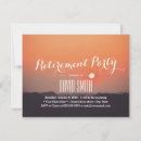 Search for orange retirement party invitations Sunset