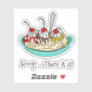 Search for ice cream sundae stickers Banana split