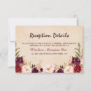 Search for burgundy wedding reception invitations Flowers