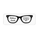 Search for hipster return address labels Black