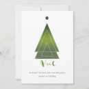 Search for geometric tree christmas cards Green