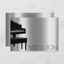 Search for piano invitations White