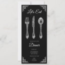 Search for knife fork spoon invitations White