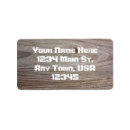 Search for wood plank return address labels Brown