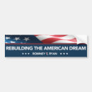 Search for ryan bumper stickers Americas comeback team