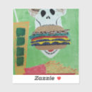 Search for funny burger stickers Cheese