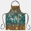 Search for gold glitter aprons Calligraphy