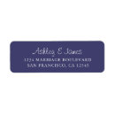 Search for navy blue wedding return address labels Modern