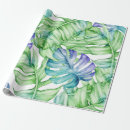 Search for tropical leaves wrapping paper Exotic