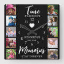 Search for time flies clocks Black and white